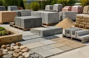 Landscape supplies and paver lines