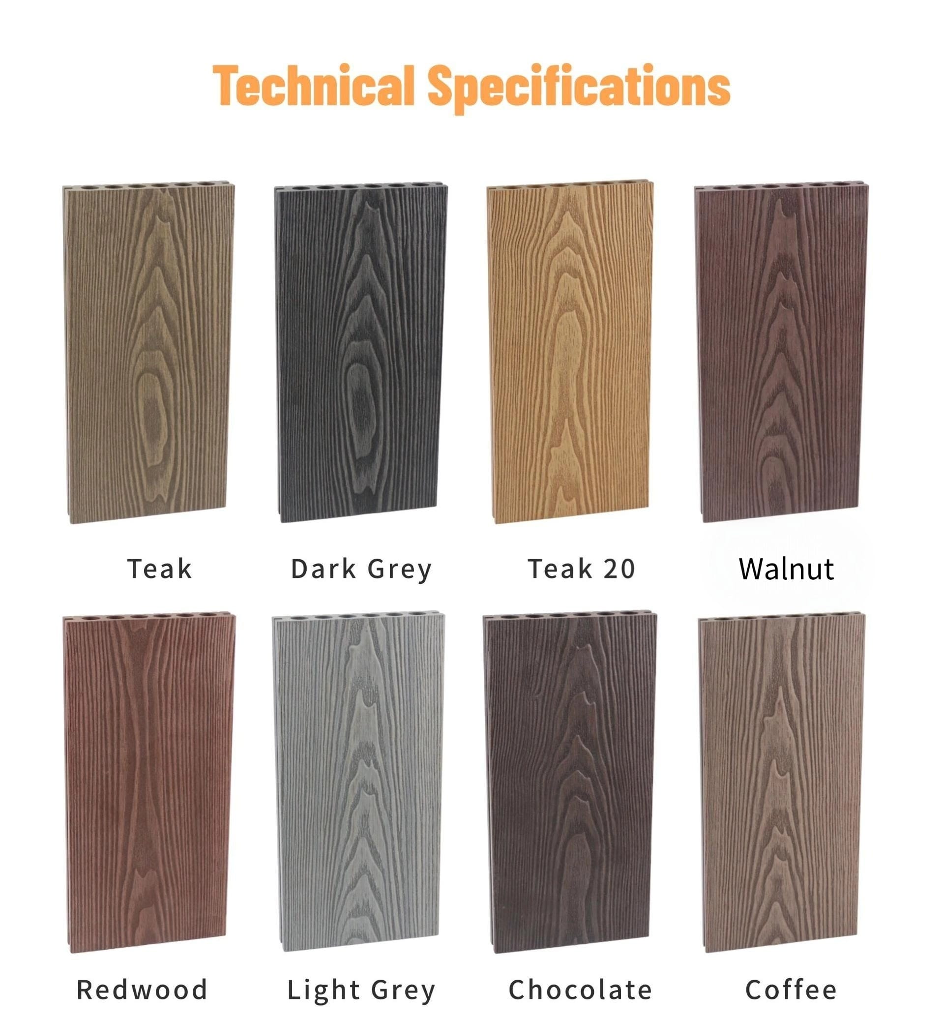 3D Embossed Premium Composite Decking 5.4 m - BuildBarn Melbourne.